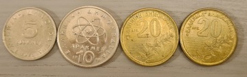 Grecja, zestaw 5 monet bez powtórek 