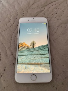 Apple IPhone 6s silver 32gb bateria 91% stan ideał