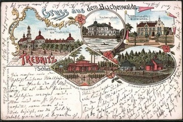 TRZEBNICA Trebnitz litografia 1899