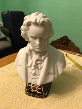 Figura popiersie Beethoven ,porcelana,biskwit