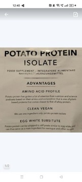 Potatowhip białko ziemniaczane 200g wypieki Sosa