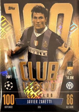 Match Attax Exstra 2023/24 Club 100 Zanetti 