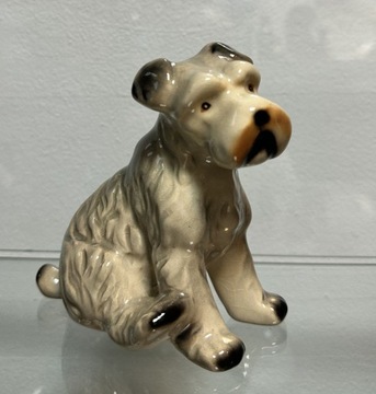Ceramiczna figurka pies lata 70-te