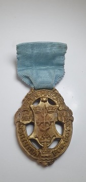 II Wojna Światowa. Medal masoński 1944 rok. Bakeli