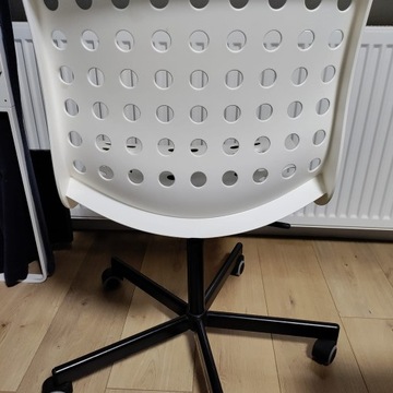 IKEA Skalberg, krzesło obrotowe białe