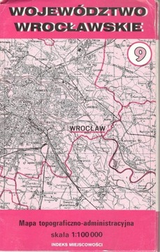 Województwo wrocławskie - mapa 1:100 000