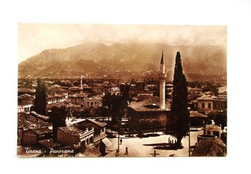 Tirana 1940 rok - panorama.