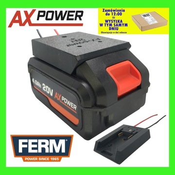 Adapter do akumulatora baterii AXpower 20V FERM