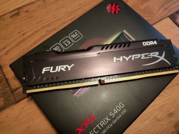 HyperX DDR4 4 GB Fury Black cl15 2400 jak NOWE 