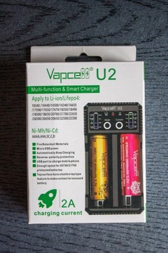 Ładowarka Vapcell U2 do baterii li-ion/Ni-mh/Ni-Cd