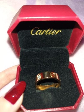 Pierścionek/obrączka Cartier próba 750