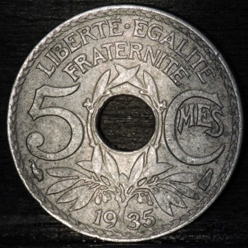 5 centymów 1935r Francja MN (M106)