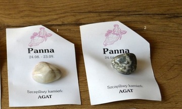 Szczęśliwe kamienie -Znak zodiaku -PANNA -AGAT 