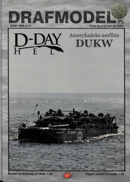 DRAFMODEL DUKW amfibia model lasery 1:25 D-DAY