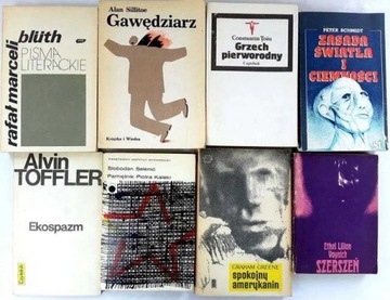 Zestaw 8 książek Literatura Toffler Greene Schmidt