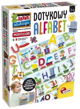 Montessori dotykowy alfabet prezent na Mikołaja 3+