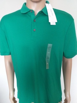 Koszulka polo męska Calvin Klein L zielona