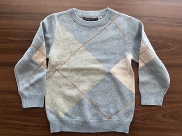 Sweter Next sweterek niebieski 98