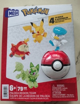 MEGA Pokemon Towarzysze z Paldei HPX92 Pikachu Pokeball Mattel prezent 