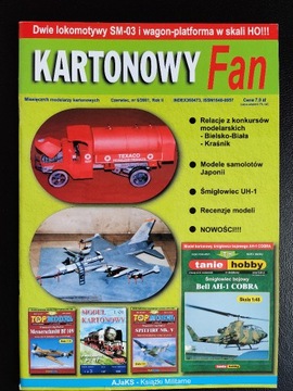 Kartonowy Fan - dwie lokomotywy SM03 i wagon, 1:87