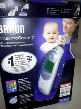 Termometr do ucha Braun IRT6520 ThermoScan 7 biały