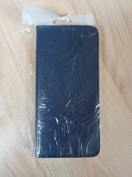 etui huawei P40 pro, z klapką na magnes, granatowe