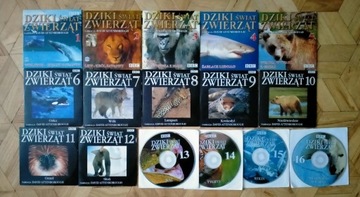 "Dziki świat zwierząt" kolekcja BBC Dvd,16 płyt .