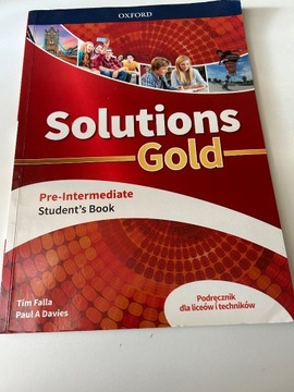 solutions gold pre-intermediate podręcznik