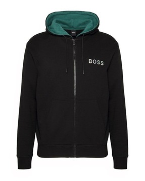 Bluza Hugo Boss czarna rozpinan z kapturem