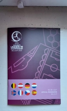 Program Meczowy Mistrzostwa Kobiet U-19 Belgia