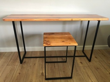 konsola/stół zestaw drewniany