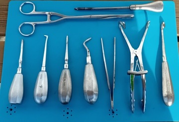 Antyczne narzędzia stomatologiczne PRL 