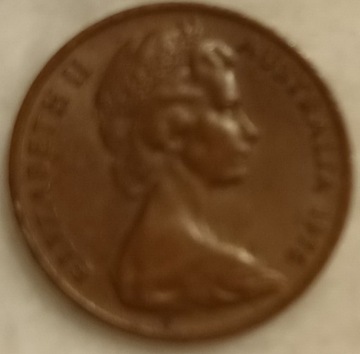 Elizabeth II moneta 1 cent z 1976 roku 