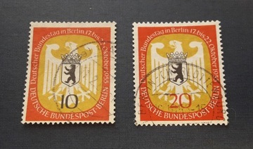 Znaczki Berlin Niemcy 1955 kasowane