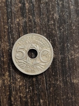 Francja 5 centimów 1918r
