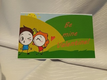Kartka walentynkowa "Be mine Valentine"