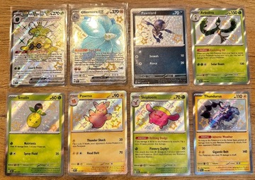 POKEMON TCG: 8 KART SHINY/FULL ART Z PALDEAN FATES