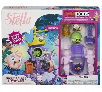 2 Zestawy Angry birds Stella 4 figurki + pałacyk