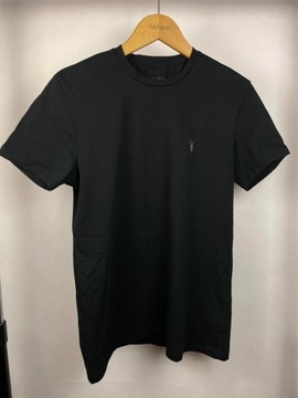 T-shirt AllSaints XS czarny gładki