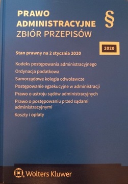 Prawo administracyjne zbiór przepisów 2020