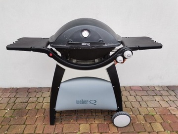 Duży grill gazowy WEBER, z wózkiem