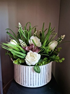 Wiosenny flower-box,bukiet kwiatowy,Dzień Matki