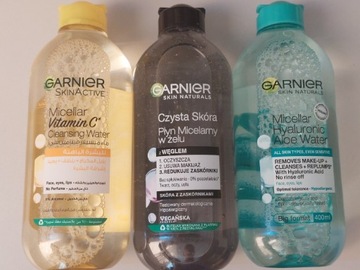 3x płyn micelarny Garnier 400ml