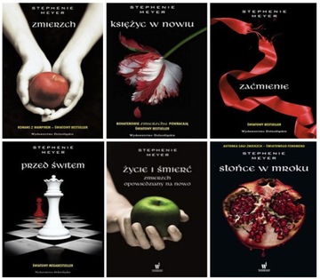 Zestaw książek cyklu "Zmierzch" Stephenie Meyer