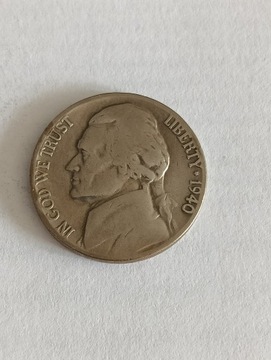 USA 5 cent 1940 rok