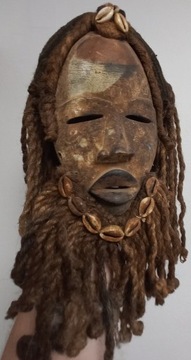 Stara Afrykańska maska z plemienia Chokwe - 2