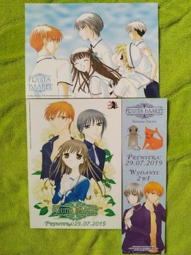 Fruits Basket pocztówka zakładka ulotka Waneko