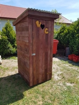 Wychodek wc budowlane kibelek latryna