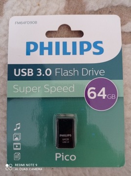 Pendrive Philips Picia ,64gb,nowy !