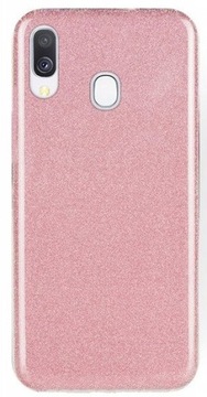 Etui brokat Forcell Shinning Sams Galaxy A40 pink 